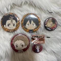 ハイキュー ゴミ捨て場の決戦 アニメイトカフェ 缶バッジ 西谷 山口 夜久