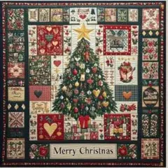 クリスマスツリー パッチワークデザイン ダイヤモンドアートキット ビーズアート