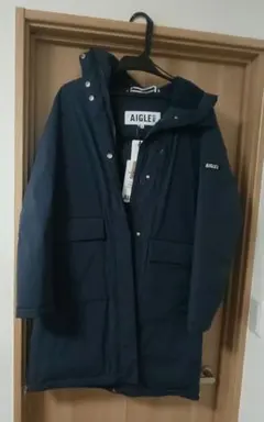 AIGLE ネイビー ダウンジャケット 新品タグ付き