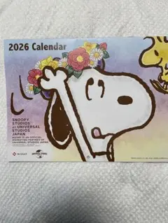 スヌーピー　壁かけカレンダー　2026 ニッセイ