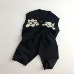 未使用　KOHANA BABY コハナベビー　ニットベスト　パンツ　セットアップ