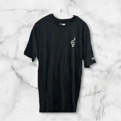 NEW ERA ニューエラディズニーコラボTシャツ Sサイズブラックミッキー音符