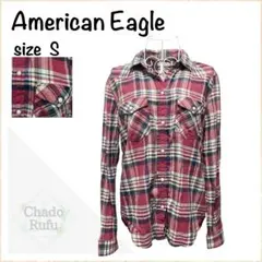 【American Eagle】アメリカンイーグル ネルシャツ トップス ボタン