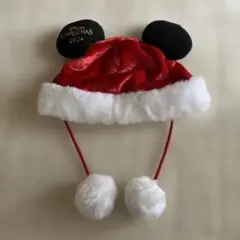 2024 ディズニークリスマス ファンキャップ　サンタ　ミッキー