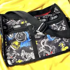 美品✨レスポートサック　サコッシュ スヌーピー　ピーナッツコラボショルダーバッグ