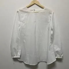 DRESKIP Ｌ　ブラウス白　ポリエステル、コットン