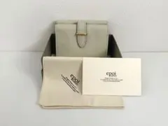 【Epoi】レザー 三つ折り財布 ホワイトのサムネイル