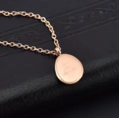 ネックレス コイン あずきチェーン サージカルステンレス 新品 ピンクゴールド