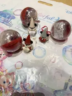 ディズニー　リルリンリン 2025 クリスマス　カプセルトイ　3種