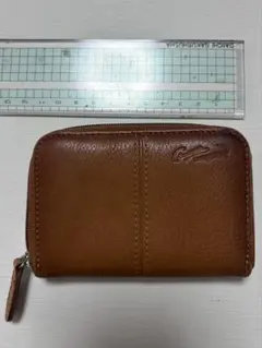 Crocodile レザー コインケース 小銭入れ ブラウン
