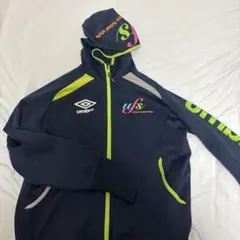 UMBRO UFS フットサル ジップパーカー ネイビーのサムネイル
