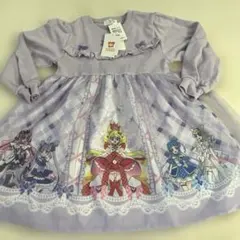 新品 120センチ キミとアイドルプリキュア 長袖ワンピース 名探偵プリキュアのサムネイル