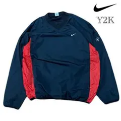Y2K NIKE（ナイキ）ナイロンプルオーバー/XL/ブラック