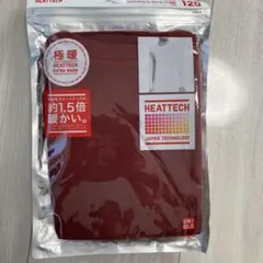 新品　ユニクロUNIQLO 極暖ヒートテック　クルーネックT 120 赤