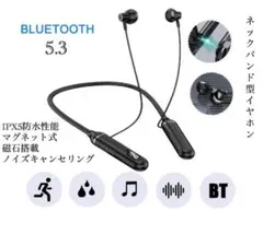 イヤホン　ワイヤレスイヤホ　Bluetooth 5.3 IPX5 バンド