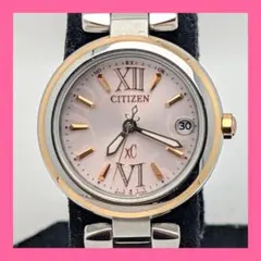 【二次電池交換済】シチズン クロスシー ソーラー電波 レディース腕時計 XC
