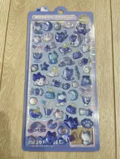 正規品　ボンボンドロップシール　よるねこボンボン