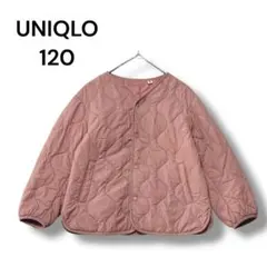 ユニクロ　ウォームパデッドウォッシャブルジャケット　１２０　ピンク　長袖