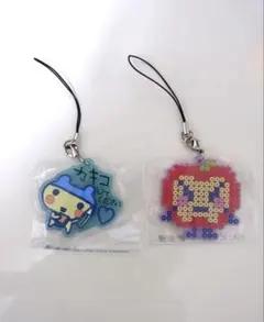 たまごっち 一番くじ F賞 きらきらラバーチャーム（まめっち＆りんごっち）