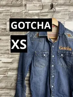 Gotcha ガッチャ 刺繍 デニムシャツ XS デニムジャケットのサムネイル
