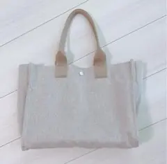 佐藤佳菜子boutique310 ベージュ トートバッグ サブバッグM - メルカリ