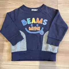 BEAMS MINI ネイビー トレーナー 90cm