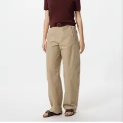 【UNIQLO】ジャージーバレルレッグパンツ/丈長め Sサイズ