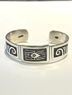 和*様 NAVAJO オーバーレイ バングル ベアパウ SC刻印（検ホピ族）希少