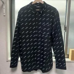 XLARGE ブラック ロゴプリント 長袖シャツ XL