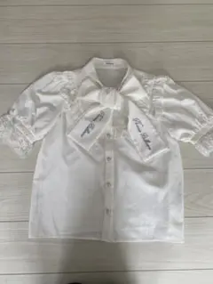 NOEMIEボウタイリボン付きホワイトシャツ