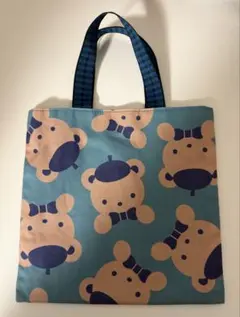 訳あり ファミリア ミニバッグ 青チェック