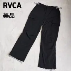 美品 RVCA 黒 カーゴパンツ ワークパンツ ポケット多数 洗える M ルーカのサムネイル