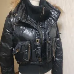 フード取り外し可能ダウンジャケット