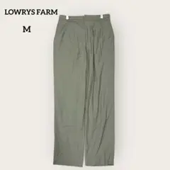 LOWRYS FARM タック ワイド パンツ ナチュラル カジュアル きれいめ