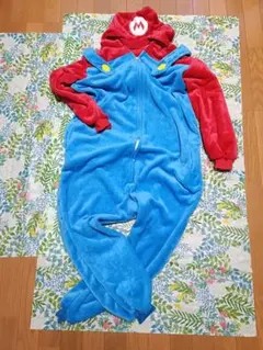 マリオ 着ぐるみ スーパーマリオ　パジャマ　コスプレ　大人用　Lのサムネイル
