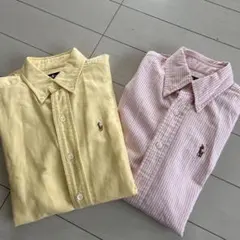 ポロ・ラルフ・ローレン 長袖シャツ 2枚セット　ボタンダウン　オックスフォード