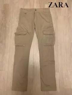 ZARA カーゴパンツ　ベージュ