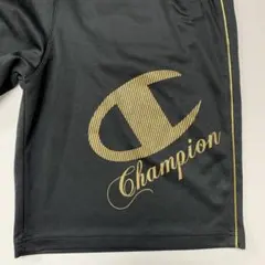 チャンピオン　Champion　Ｌ　ハーフパンツ　ブラック　ゴールド　黒　金のサムネイル