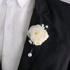 入学式 卒業式 コサージュ パール 白 フォーマル 上品 ママスーツ セレモニー