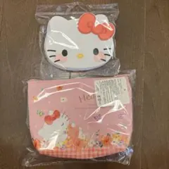 ハローキティ ポーチ＆ダイカットシリコンコインケース2点セット