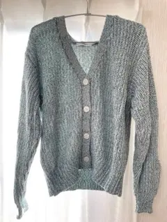 （株）ワールド OPAQUE.CLIP TOKYO ミントグリーン カーディガン