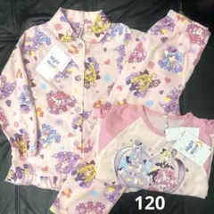 【120】名探偵プリキュア ナイトウェア パジャマ(長袖・長ズボン・半袖)女の子