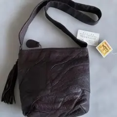 IBIZA レザーショルダーバッグ ブラウン