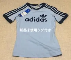 adidasアディダス ライトブルー 半袖Tシャツ Sサイズのサムネイル
