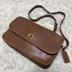 オールドコーチ ショルダーバッグターンロック COACH USA製
