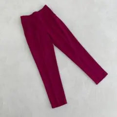 ⭐ベルーナ⭐カラーパンツ センタープレス テーパード ピンク Sサイズ