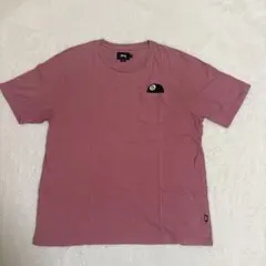 STUSSY ステューシー 8ボール 刺繍 ポケットTシャツ ピンク XL 半袖のサムネイル