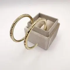 CHANEL 25P 三連 キルティング ダブルC ラインストーン バングル CHANEL 25P 三連 キルティング ダブルC ラインストーン バングル