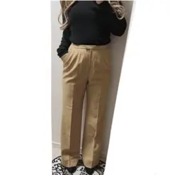 レリアン　タックパンツ　オフィスカジュアル　ワイドパンツ　ビースリー　ユニクロ