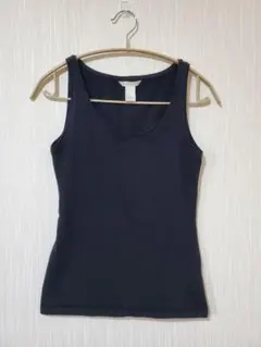 H&M ブラック タンクトップ ノースリーブ